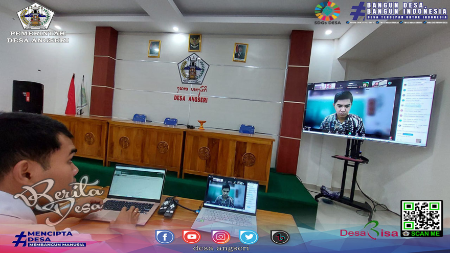 Pemdes Angseri Ikuti Sosialisasi Aplikasi Jaga Desa dari Kejari Tabanan